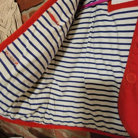Mini Boden Cord Appliqué Ladybug Spot Coat, Red Size 18-24 months 92 CM